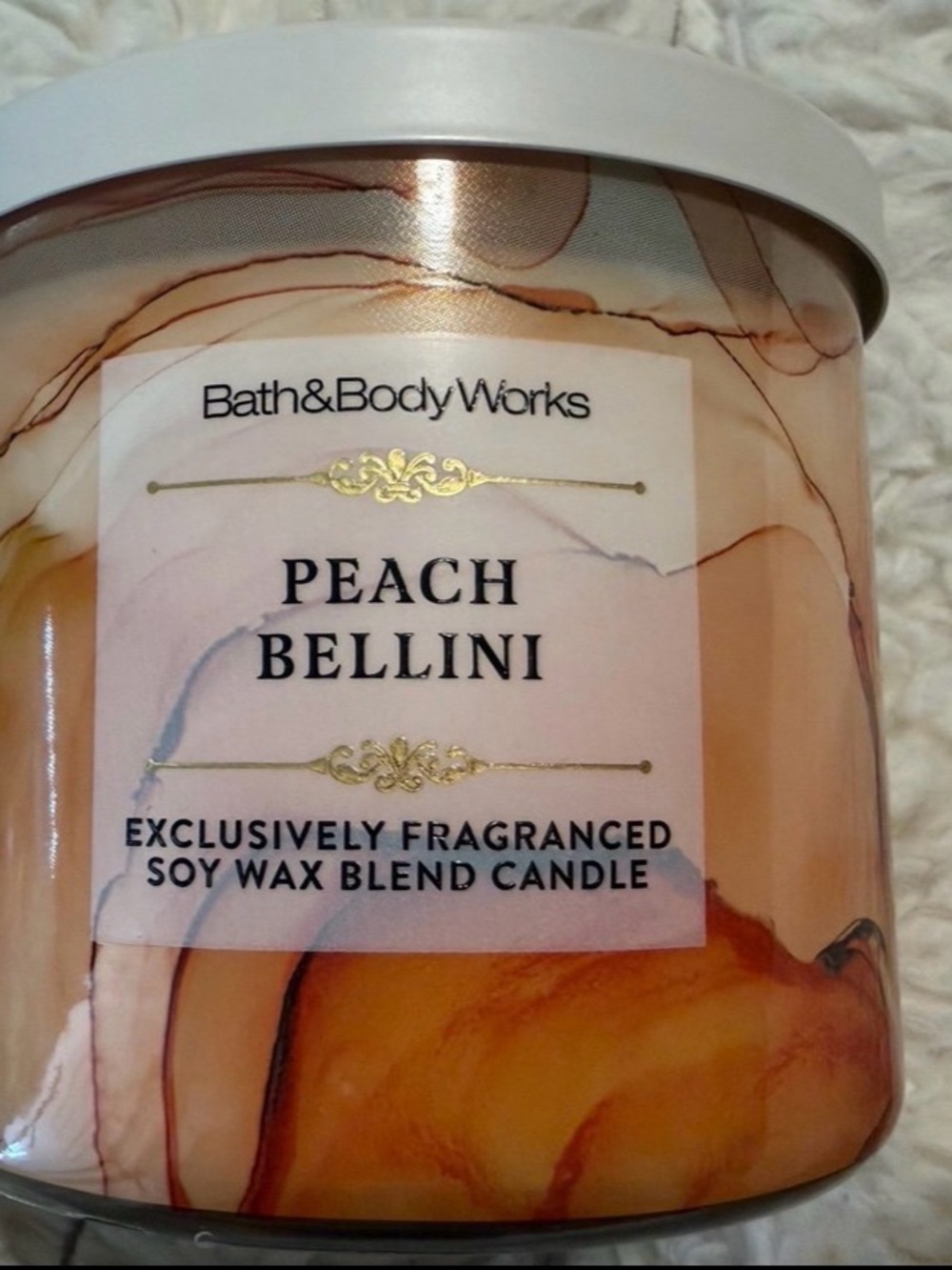 NEW Bath & Body Works Peach Bellini Candle -